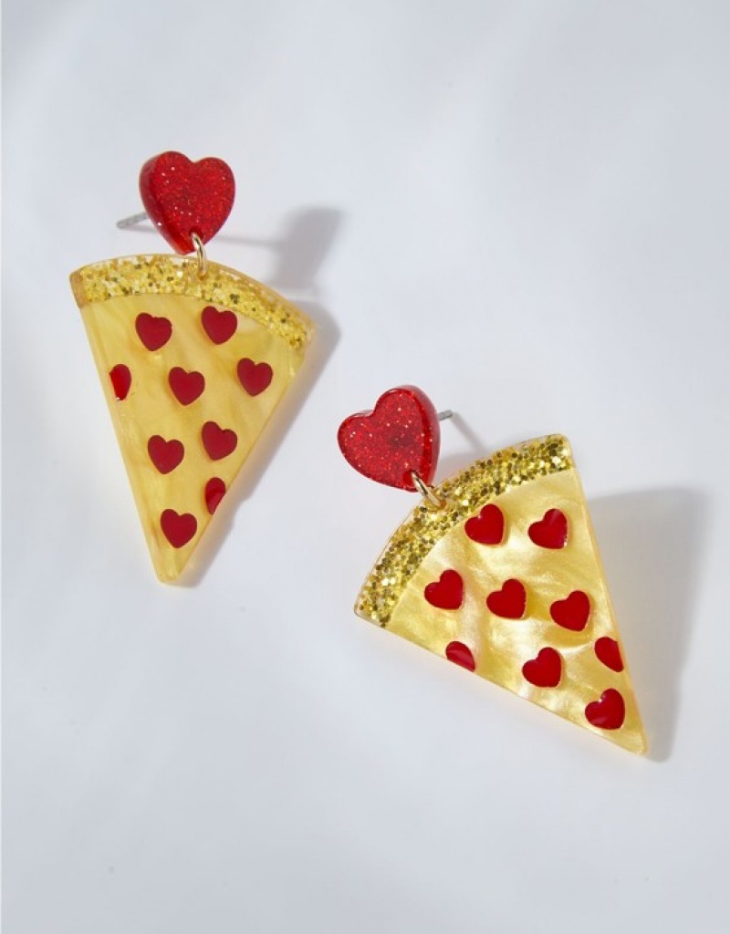 Bijoux Aerie Pizza Heart Multicolore | YOK-84320582