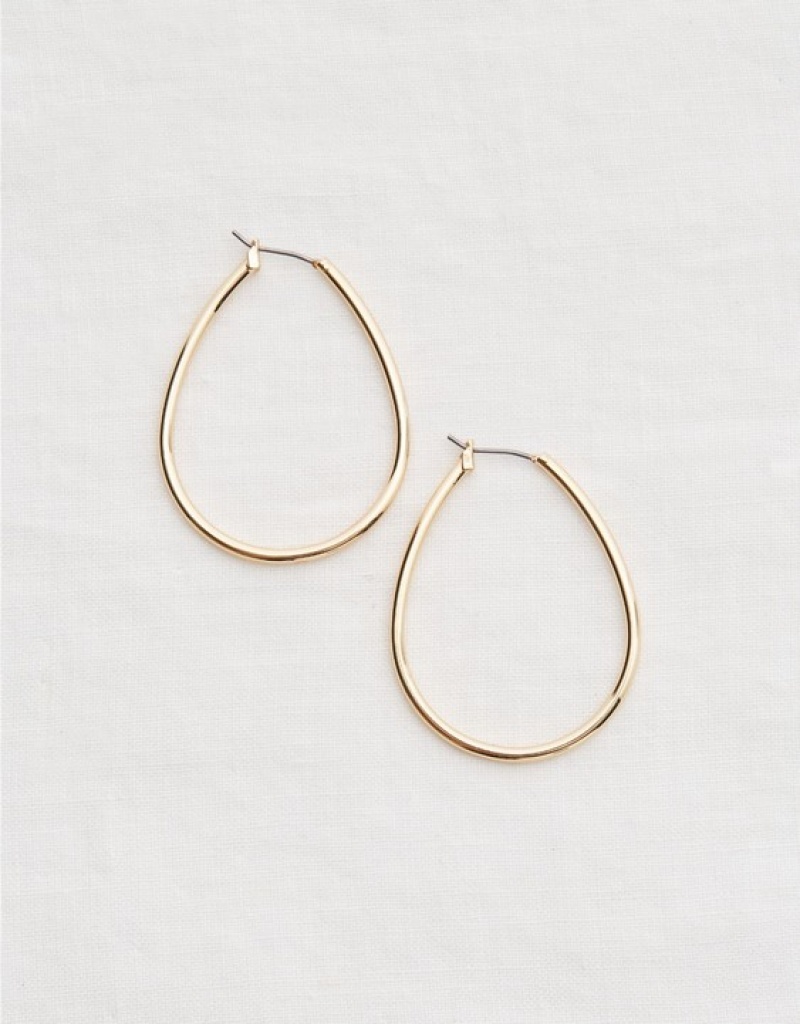 Bijoux Aerie Teardrop Hoop Doré | DJM-49563620