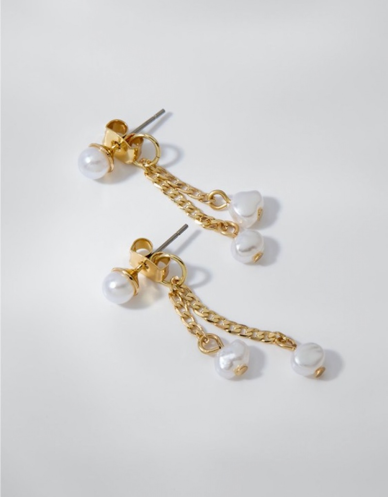 Bijoux Aerie Multi Pearl Bead Drop Doré | QZC-02915935