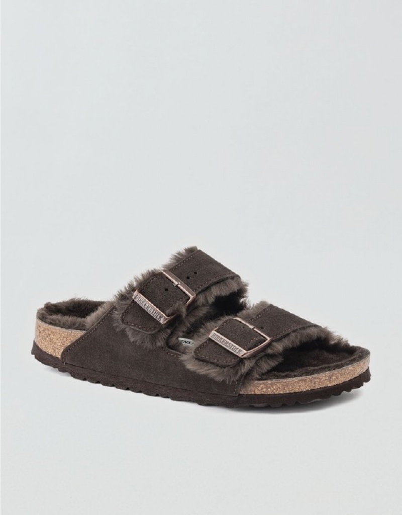 Sandale Aerie Shearling Arizona Noir | HYA-54593321