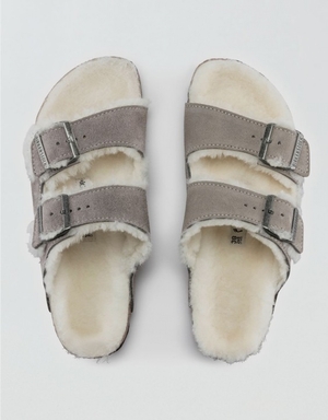 Sandale Aerie Shearling Arizona Grise | CBC-02347765