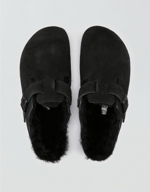 Sabot Aerie Boston Shearling Noir | KYK-66937909