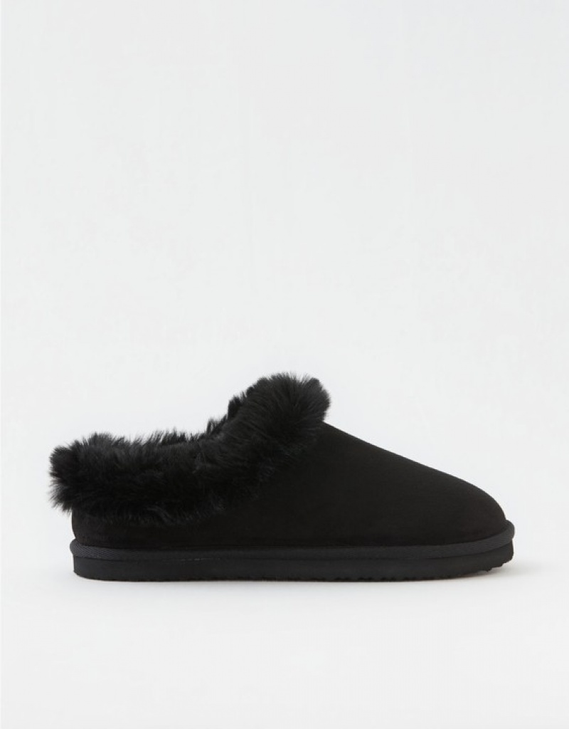 Chausson Aerie Fur Scruff Noir | SBE-10245420