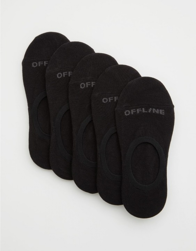 Chaussette Aerie OFFLINE By No-Show 5-Pack Noir | HIA-79468977