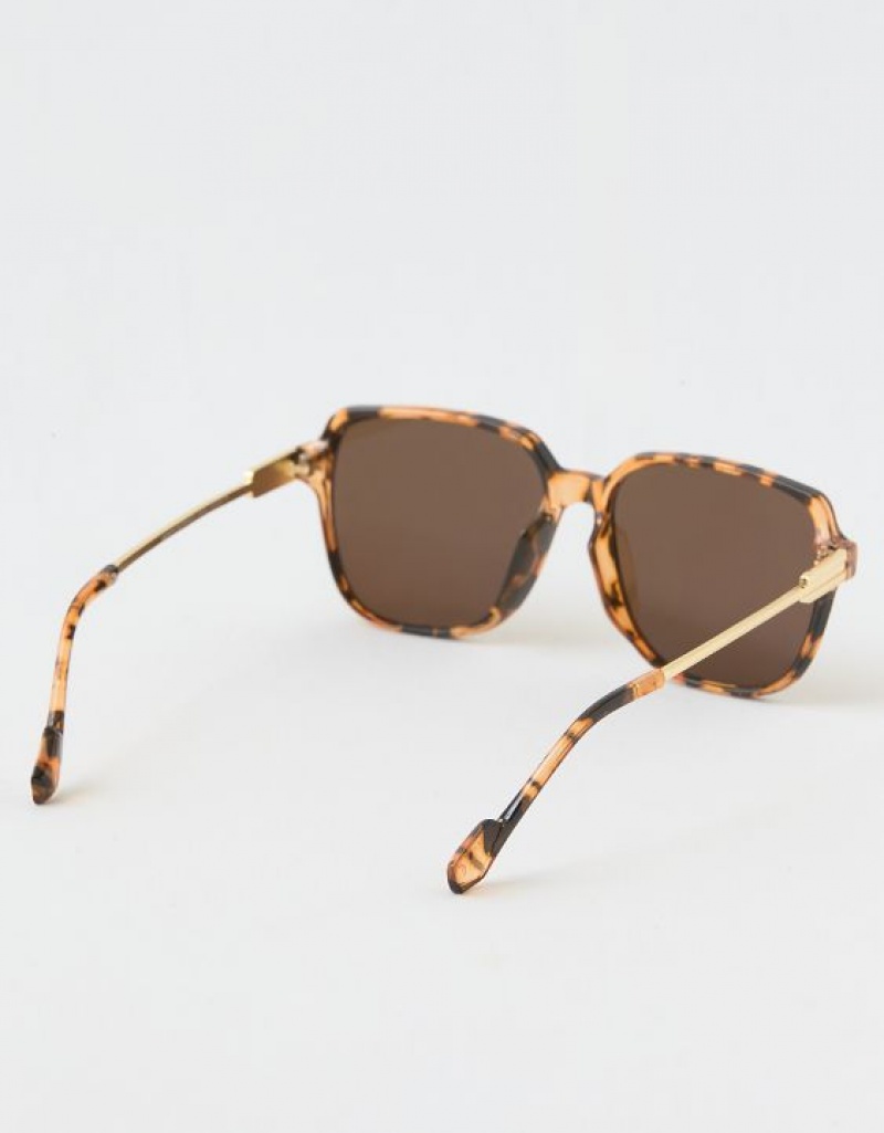 Lunette de Soleil Aerie Oversized Vintage Leopard | ZCP-85085570