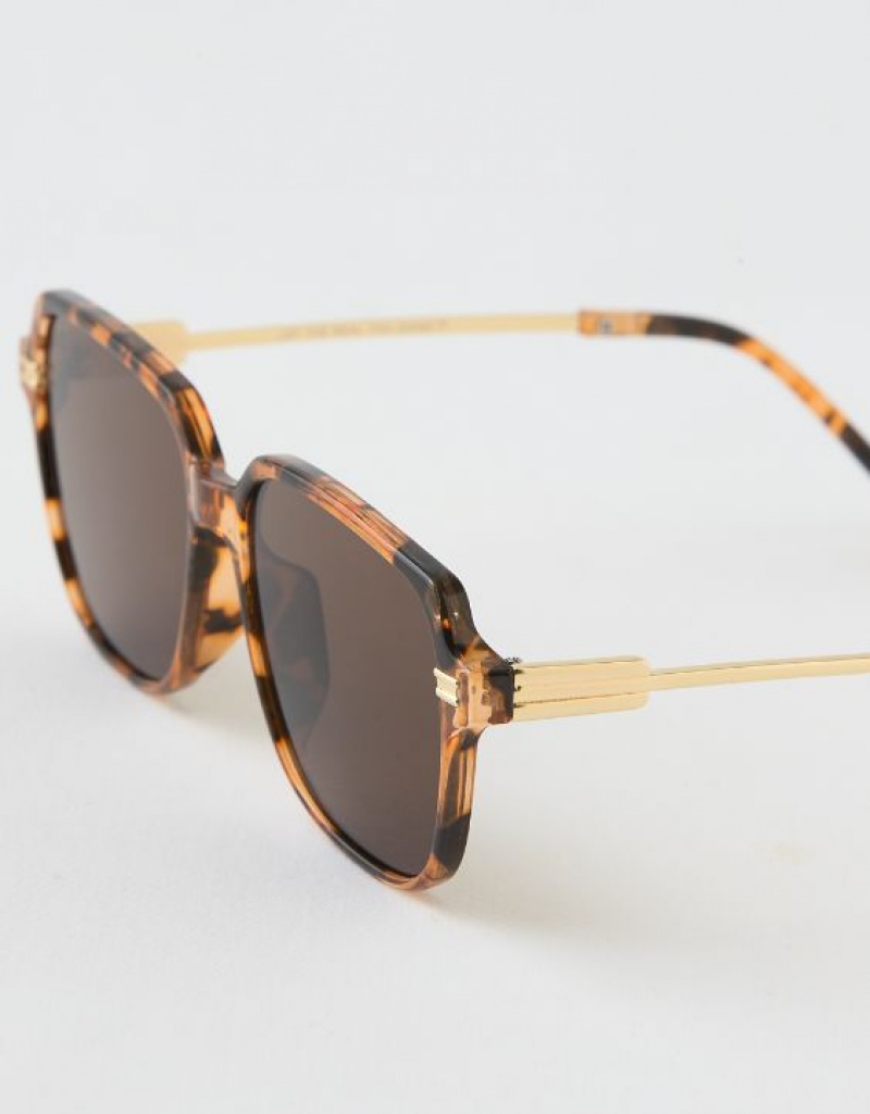 Lunette de Soleil Aerie Oversized Vintage Leopard | ZCP-85085570