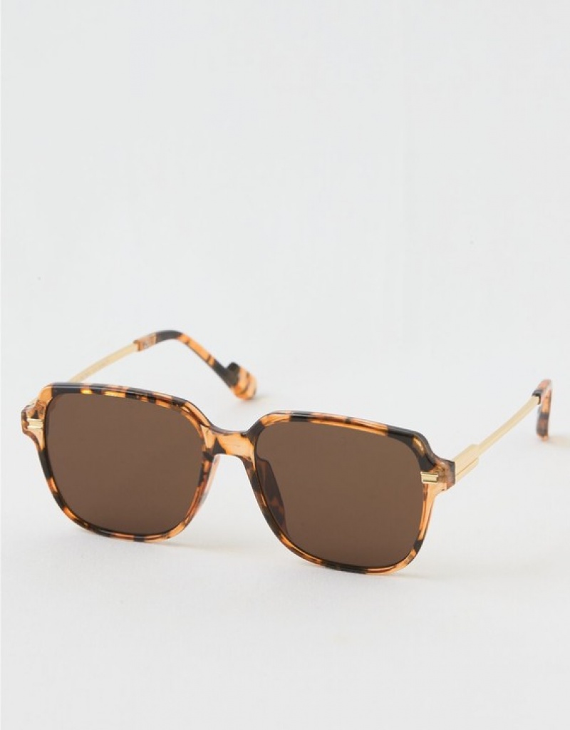 Lunette de Soleil Aerie Oversized Vintage Leopard | ZCP-85085570