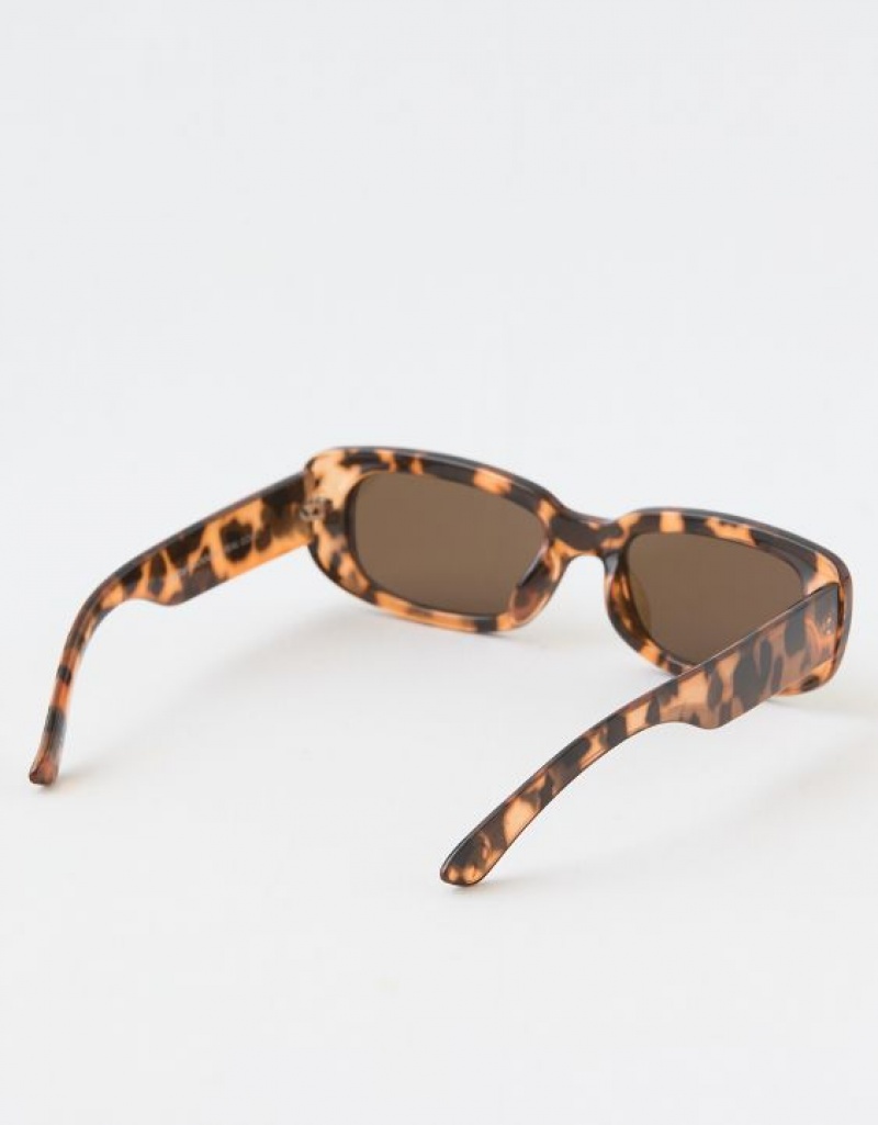 Lunette de Soleil Aerie Mini Dare To Square Leopard | FRI-48358342