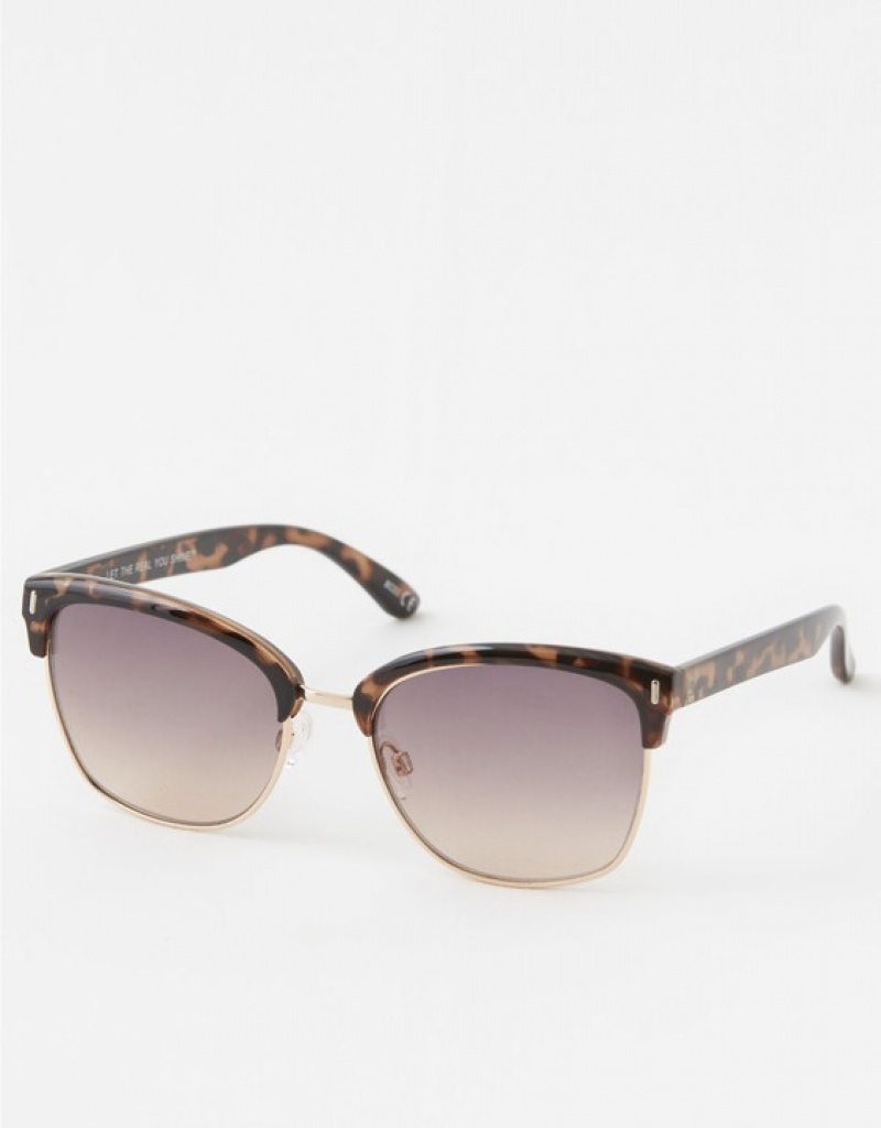 Lunette de Soleil Aerie Squared Away Leopard | PTY-73225831