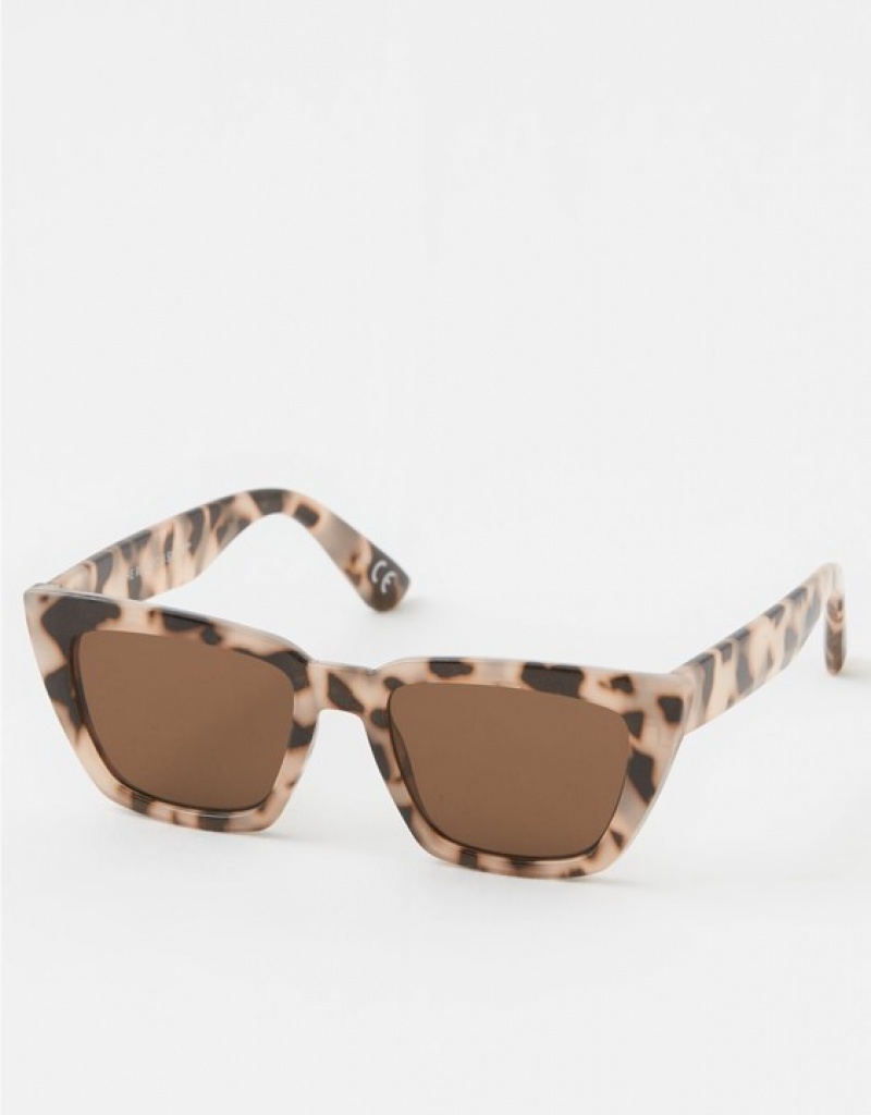 Lunette de Soleil Aerie Weekend Marron Clair | MUP-73625762